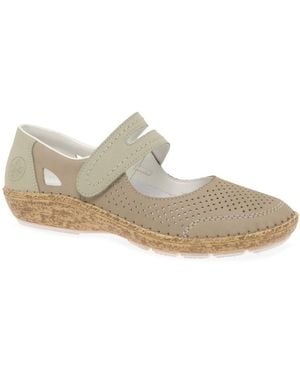 Rieker Andrea Mary-Jane Shoes - Grey