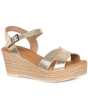 Oh My Sandals Madrid Espadrille Wedge Heel Sandals - Blue