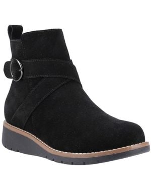 Hush Puppies Lyra Buckle Boots - Black