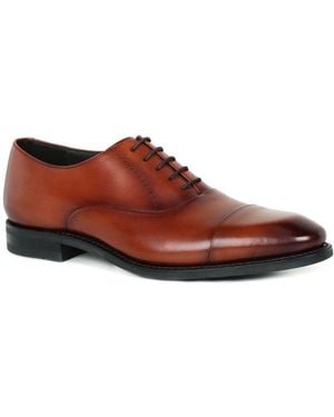 Loake Phoenix Formal Toe Cap Shoes - Brown