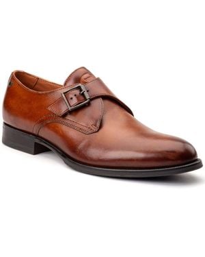 Base London Faraday Single Monk Shoes - Brown