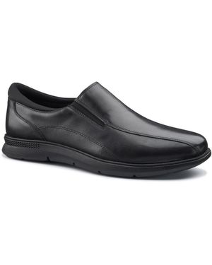 Hotter Xavier Wide Fit Shoes - Black