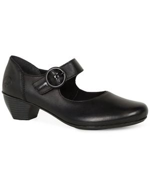 Rieker Twirl Mary Jane Court Shoes - Black