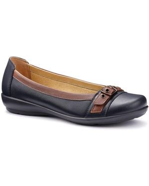 Hotter Sparrow Wide Fit Court Shoes - Blue