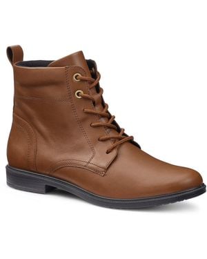 Hotter Surrey Ii Wide Fit Lace Up Boots - Brown