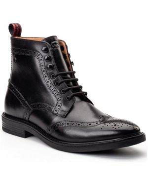 Base London Bristol Brogue Boots - Black