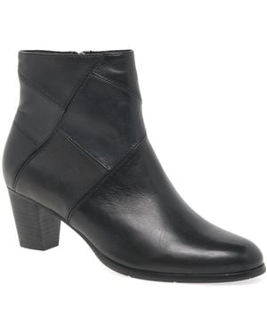 Regarde Le Ciel Sonia 16 Glove Leather Patchwork Ankle Boots - Black