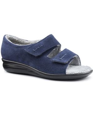 Hotter Siesta Slippers - Blue