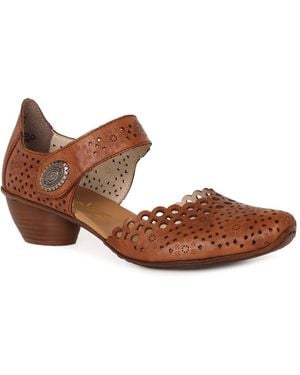 Rieker Pia Open Court Shoes - Black