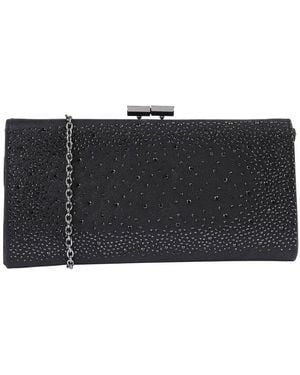 Lotus Diamante 'chandra' Clutch Bag - Black