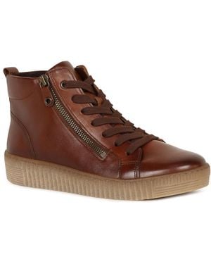 Gabor Lake Ankle Boots - Brown
