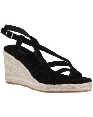 Hush Puppies Jenny Espadrille Wedge Sandals - Black