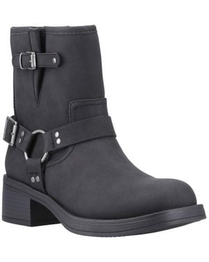 Rocket Dog Nino Calf Biker Boots - Black