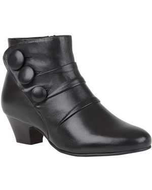 Lotus Prancer Ankle Boots - Black