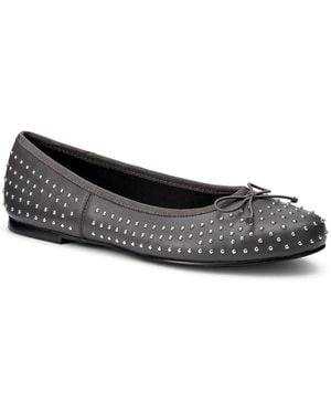 Hotter Ebba Wide Fit Ballerina Court Shoes - Black