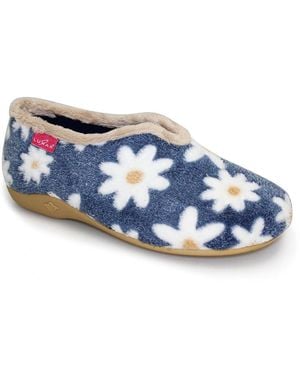 Lunar Daisy Slippers - Blue