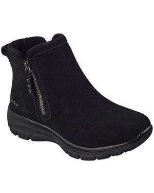 Skechers Easy Going Urban Zip Ankle Boots - Blue