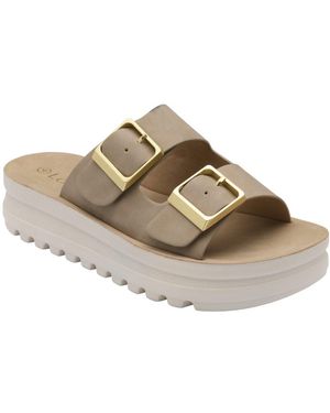 Lotus Volos Flatform Sandals - Metallic