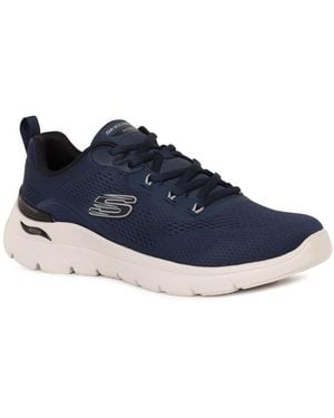 Skechers Arch Fit Summits Kravel Lace Trainers - Blue