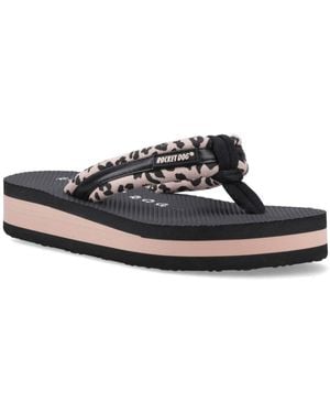 Rocket Dog Monica Leon Leopard Sandals - Blue