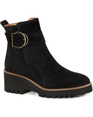 Paul Green Paul Mia Ankle Boots Suede - Black