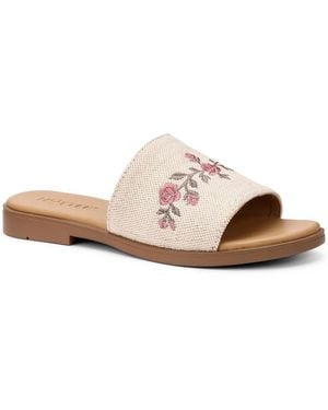 Hotter Alina Slip On Sandals - Pink