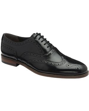 Frank Wright Giles Brogues - Black