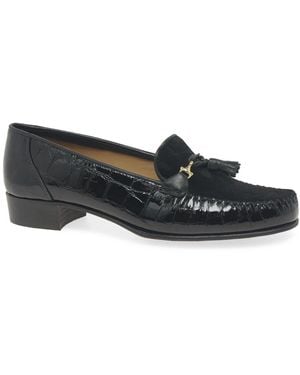 Charles Clinkard Raise Tassel Moccasins - Blue