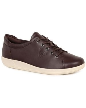 Ecco Soft 2 Lace Sneakers - Brown