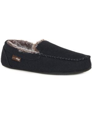 Goodyear Full Leather Slip-On Slippers - Brown