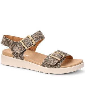 Hotter Corfu Wide Sandals - Metallic