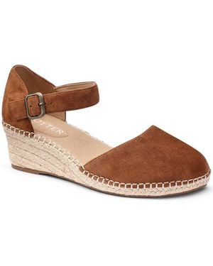 Hotter Pacific Ii Espadrille Wedges - Brown