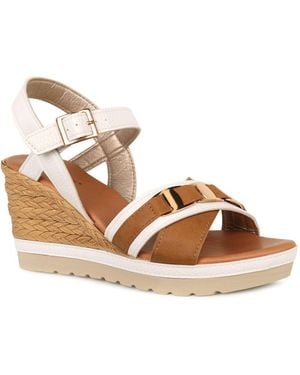 Lotus Tassere Espadrille Sandals - Metallic