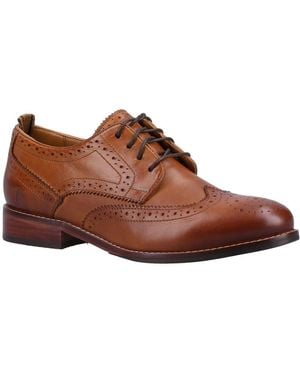 Hush Puppies Natalia Brogue Shoes - Blue
