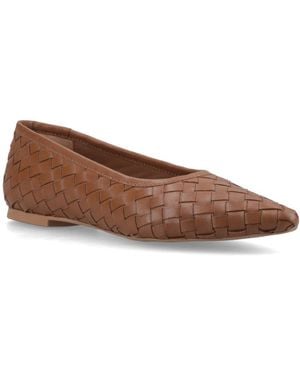 Hush Puppies Darla Woven Ballerinas - Brown