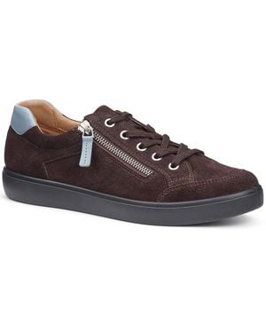 Hotter Chase Ii Wide Fit Trainers - Brown