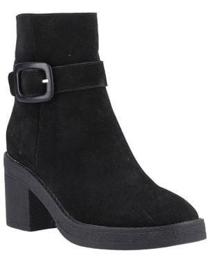 Hush Puppies Fearne Buckle Ankle Boots - Black