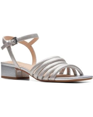 Clarks Seren25 Part Sandals - Metallic