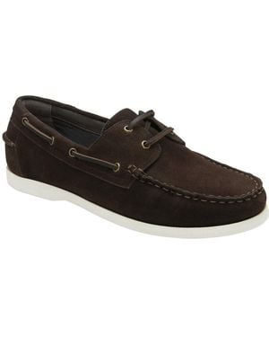 Frank Wright Knight Boat Shoes - Black