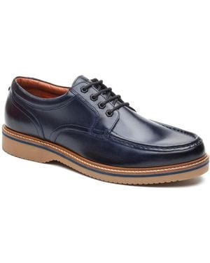 Base London Langdon Apron Toe Shoes - Blue