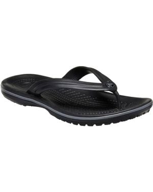Crocs™ Crocband Flip Toe Post Sandals - Black