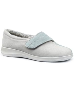 Hotter Wrap Faux Fur Lined Slippers - White