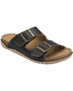Lotus Rome Mules - Brown