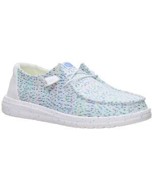HEYDUDE Wendy Stretch Speckle Shoes - Blue