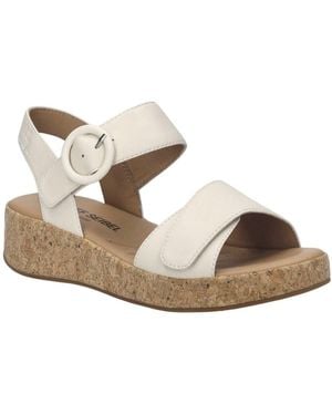 Josef Seibel Evita 05 Wedge Sandals - Metallic