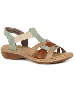 Rieker Globe Sandals - Metallic