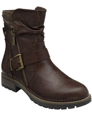 Lotus Jemma Biker Boots - Brown