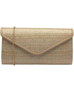 Lotus Chariot Clutch Bag - Metallic