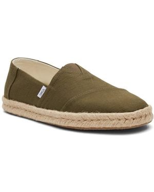 TOMS Alpargata Rope 2.0 Slip On Shoes - Green