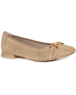 Caprice Tour Ballet Court Shoes - Natural